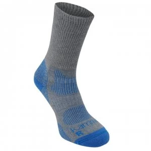 Karrimor Merino Fibre Lightweight Walking Socks Ladies - Grey/Blue