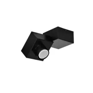 Optix Black Angled Surface Mounted Downlight 1x GU10