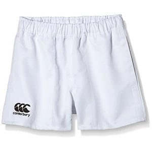 Canterbury Of New Zealand Boys Rugby Professional Polyester Shorts-White, Size 8, 8