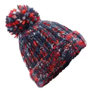 Beechfield Unisex Twister Pop Pom Beanie (One Size) (Campfire Twist)