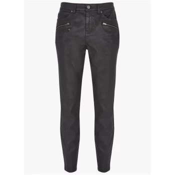 Mint Velvet Denver Black Coated Jeans - Black