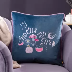 Hocus Pocus Cushion Navy, Navy / 43 x 43cm / Polyester Filled