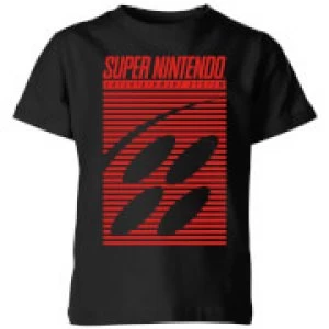 Nintendo Retro Logo Kid's T-Shirt - Black - 11-12 Years