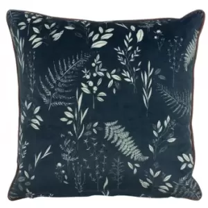 Furn Fearne Botanical Cushion Cover (50 x 50 cm) (Teal) - Teal