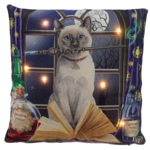 Lisa Parker Hocus Pocus Cat Design LED Cushion