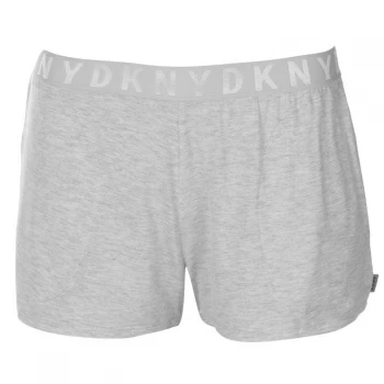 DKNY Logo Pyjama Shorts Ladies - 037 LT GREY