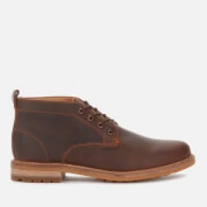 Clarks Mens Foxwell Mid Leather Chukka Boots - Beeswax - UK 10