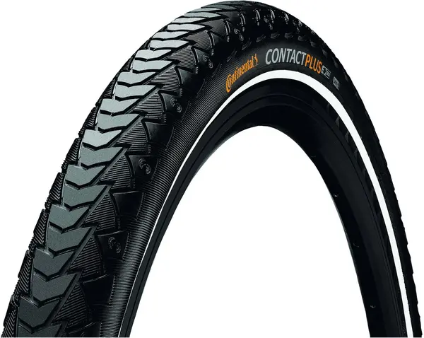 Continental Contact Plus Reflex Tyre Wire Bead 700X28C BLACK/BLACK REFLEX