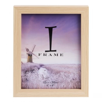 6" x 8" - iFrame Wood Finish Photo Frame