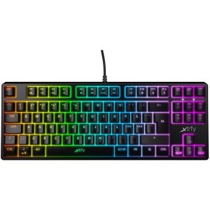 Xtrfy K4 RGB TKL Compact Mechanical Gaming Keyboard, Tenkeyless , Full N-key Rollover, 1000Hz, Adjustable RGB, Black