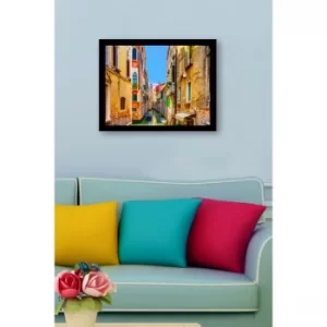 SC0685 Multicolor Decorative Framed MDF Painting