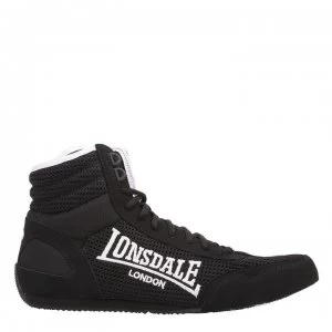 Lonsdale Contender Mens Boxing Boots - Black/White