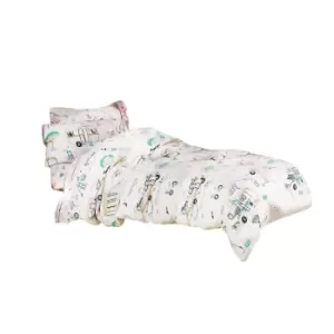 Linen House Childrens/Kids Down By The River Duvet Cover Set (Single) (White)