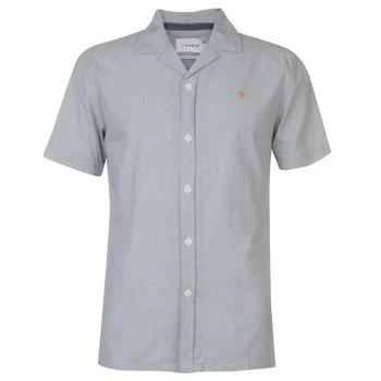 Farah Short Sleeve Armando Shirt Mens - Blue