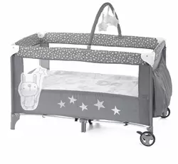 Duo Level Travel Cot & Toys (Open Box)