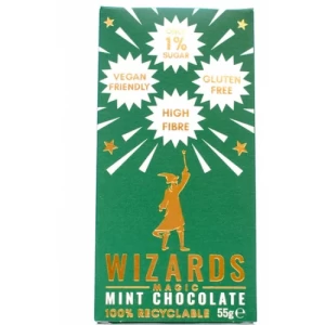 The Wizards Magic Mint Chocolate 55g 1% Sugar 55g