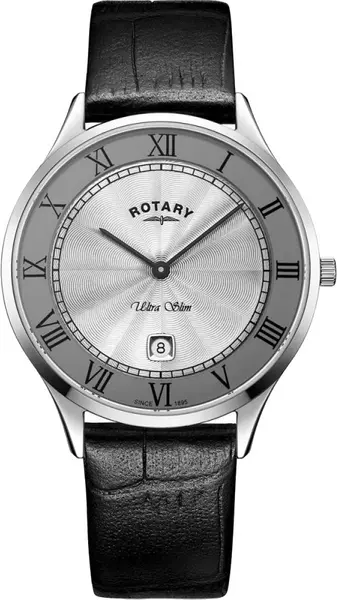 Rotary Watch Ultra Slim Mens - Silver RTY-929