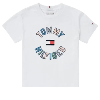 Tommy Hilfiger PELINKA Girls Childrens T shirt in White years,5 years,6 years