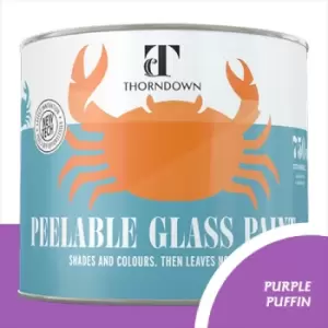 Thorndown Purple Puffin Peelable Glass Paint 150ml - Translucent