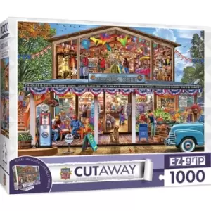 Masterpieces Puzzle Cutaway Hometown Market Ez Grip Puzzle 1000 piece jigsaw puzzle