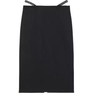 Calvin Klein Jeans Logo Waistband Milano Skirt - Black