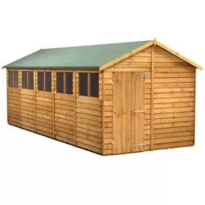 Power 20x8 Overlap Apex Shed