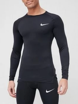 Nike Pro Compression Long Sleeve Top - Black