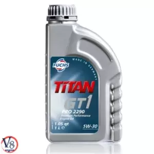 FUCHS TITAN GT1 PRO C-2 5W-30 ENGINE OIL LUBRICANT 1 LITRE ACEA C2