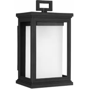 Loops - Outdoor IP44 Wall Light Textured Black LED E27 60W d00944