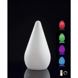 Palma Induction LED RGB Outdoor Table Lamp IP44, opal white