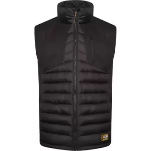 JCB Trade Padded Gilet in Black, Size Medium