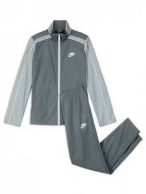 Boys, Nike Unisex Nsw Futura Poly Cuff Tracksuit, Grey, Size S=8-10 Years