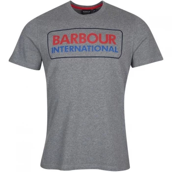 Barbour International Event Logo Tee - Anthracite GY57