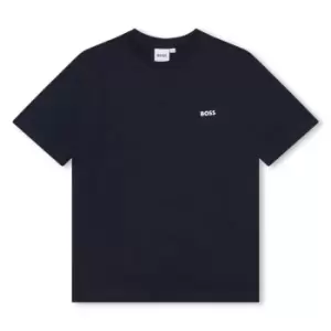 Boss Small Logo T-Shirt Junior Boys - Blue