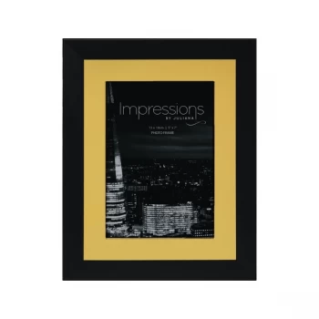 5" x 7" - Impressions Aluminium Photo Frame - Black & Gold