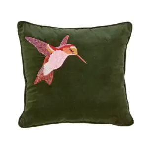 Ted Baker Retro Hummingbird Cushion 45cm x 45cm, Green