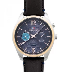 Deacon Quartz Blue Dial Mens Watch