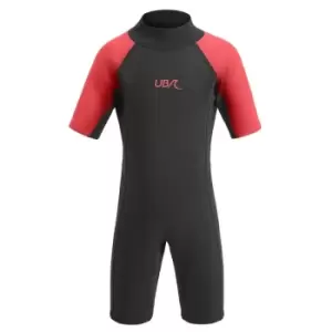 UB Kids Sharptooth Shorty Wetsuit Black/Red 5-6 Years