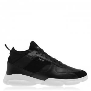 Hugo Boss Rapid Hi Top Trainers Black 001 Men