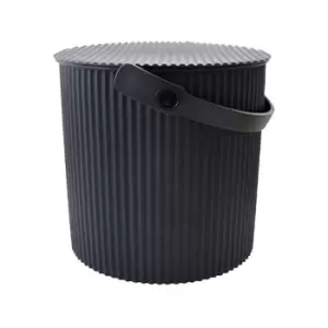 Omnioutil Storage Bucket & Lid Medium Black