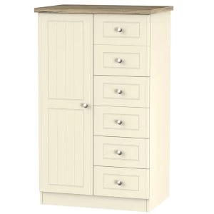 Robert Dyas Wilcox Ready Assembled Childrens Wardrobe - Cream Ash