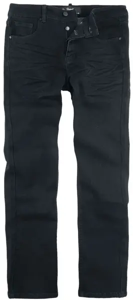 Brandit Mason Denim Unwashed Pants, black, Size 33