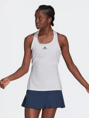 adidas Tennis Y-tank Top, Black/White, Size S, Women