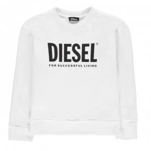 Diesel Logo Sweater - White