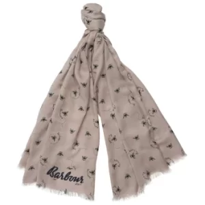 Barbour Bee Happy Print Wrap Pink