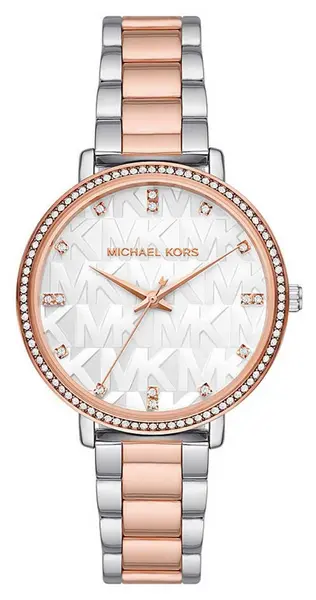 Michael Kors MK4667 Womens Pyper White Stone Set Dial Watch