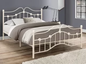 Birlea Canterbury 4ft Small Double Cream Metal Bed Frame