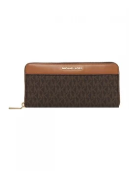 Michael Kors Mercer zip around purse Brown