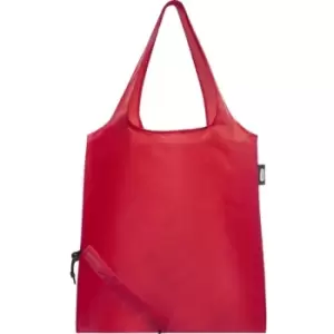 Bullet Sabia Recycled Packaway Tote Bag (One Size) (Red) - Red