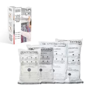 Black & Decker Black + Decker Vacuum Bag 4 Pack - Assorted Sizes